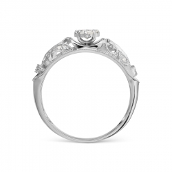 Т331017745 кольцо из белого золота с бриллиантами