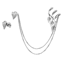 Серьги из белого золота (Бриллиант)