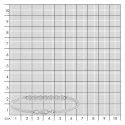 Жёсткий браслет из белого золота с фианитами