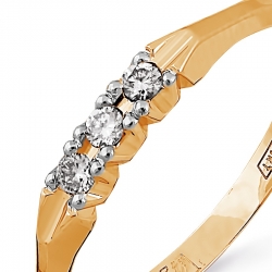 Т141613712 золотое кольцо обручальное с бриллиантами