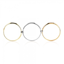 Т101015345 кольцо обручальное из комбинированного золота с бриллиантами
