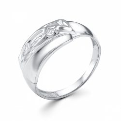 Женское кольцо из серебра 925 пробы без вставок