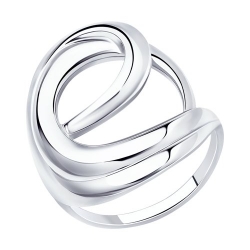 Кольцо из серебра с родированием