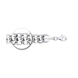 Цепь из серебра с алмазной гранью диаметр 0,9 мм, Плетение «Питон»