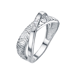 Кольцо из серебра с бриллиантами