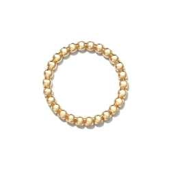 Женское кольцо из желтого золота с круглыми бриллиантами