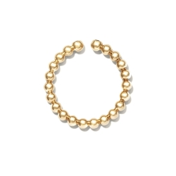 Женское кольцо из желтого золота 585 пробы с круглыми бриллиантами