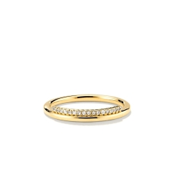 Бриллиантовое кольцо из желтого золота 585 пробы