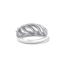 Серебряное кольцо Круассан