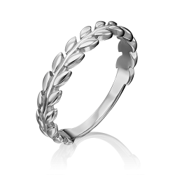Женское кольцо из серебра без камней