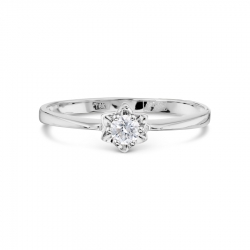 Т301011621 кольцо из белого золота с бриллиантом