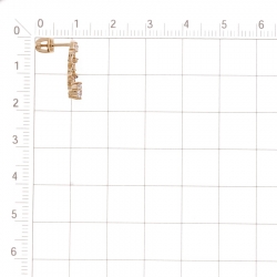 Т142028197 золотые серьги-гвоздики с фианитами