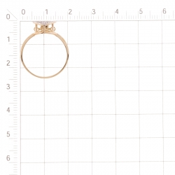 Т146017909 золотое кольцо с сапфиром, бриллиантами