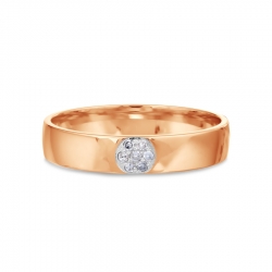 Т141019072 обручальное золотое кольцо с бриллиантом