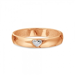 Т141018089 обручальное золотое кольцо с бриллиантом
