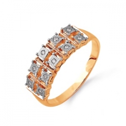 Т145613498 золотое кольцо с бриллиантами