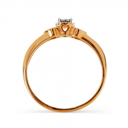 Т145616126 золотое кольцо с бриллиантами