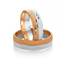 Т-27796 золотые парные обручальные кольца (ширина 6 мм.) (цена за пару)