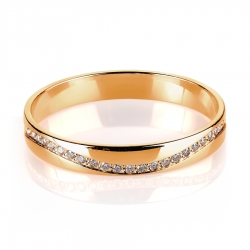 Т101013787 золотое кольцо обручальное с бриллиантами