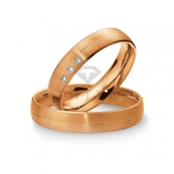 Т-27822 золотые парные обручальные кольца (ширина 4 мм.) (цена за пару)