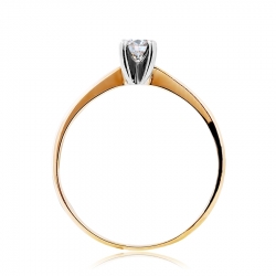 Т131014679 золотое кольцо с бриллиантом