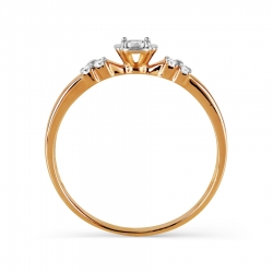 Т145616125 золотое кольцо с бриллиантами