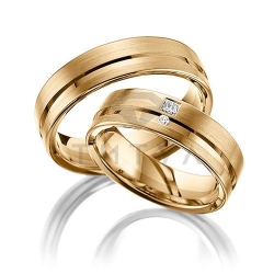 Т-37292 золотые парные обручальные кольца (цена за пару)