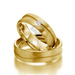 Т-37171 золотые парные обручальные кольца (цена за пару)