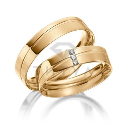 Т-37200 золотые парные обручальные кольца (цена за пару)