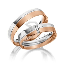 Т-37200 золотые парные обручальные кольца (цена за пару)