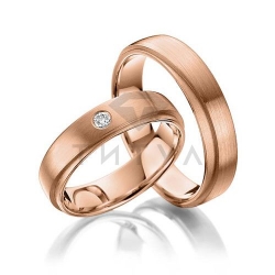 Т-37227 золотые парные обручальные кольца (цена за пару)