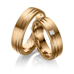 Т-37229 золотые парные обручальные кольца (цена за пару)