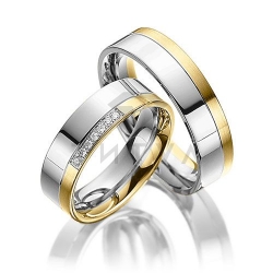 Т-37240 золотые парные обручальные кольца (цена за пару)